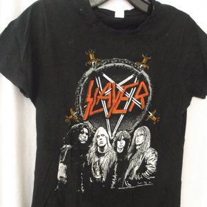 Women's Slayer Band Photo T-Shirt - Medium